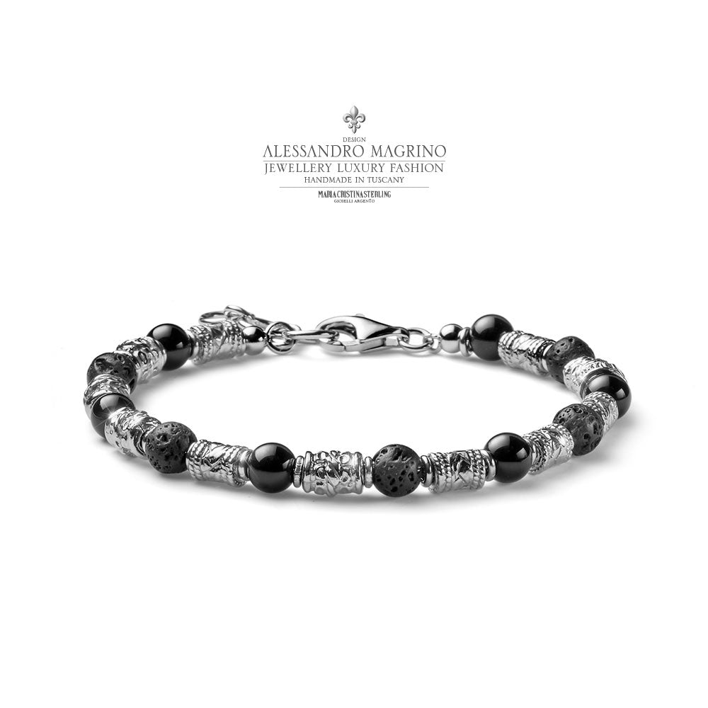 Bracciale Alessandro Magrino Siena argento uomo G4545-2b Gioielli