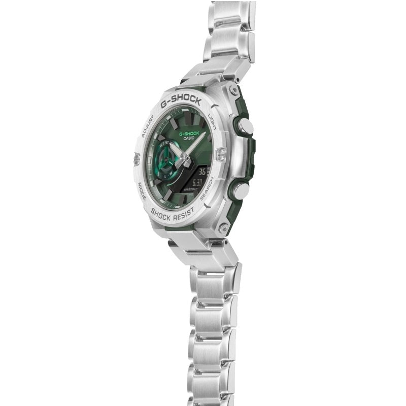 Orologio Casio G-Shock G-Steel GST-B500AD-3AER solare verde uomo-2b Gioielli