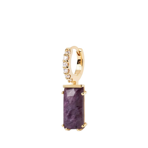 Mono orecchino PdPaola PG01-690-U Kaori charoite argento donna-2b Gioielli