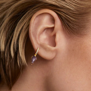 Mono orecchino PdPaola PG01-695-U Naoki charoite argento donna-2b Gioielli