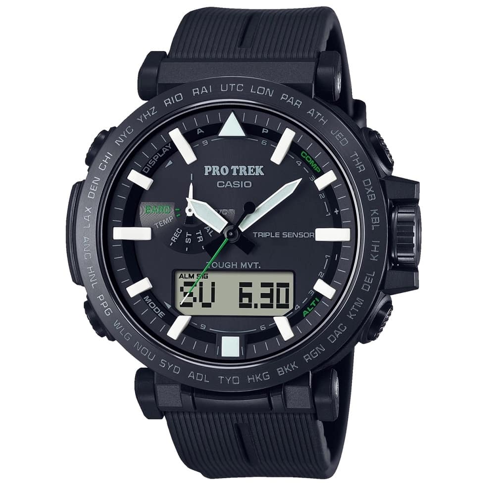 Orologio Casio Pro Trek PRW-6621Y-1ER solare radiocontrollato uomo 52 mm-2b Gioielli