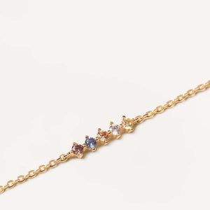 Bracciale PdPaola PU01-110-U Five Sage in argento 925 placcato oro 18 Kt-2b Gioielli