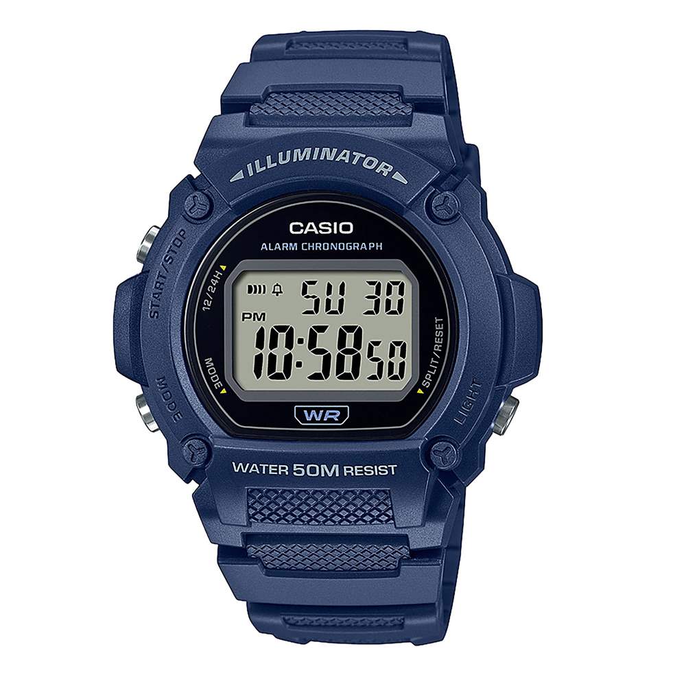 Orologio Casio Collection W-219H-2AVEF blu uomo-2b Gioielli