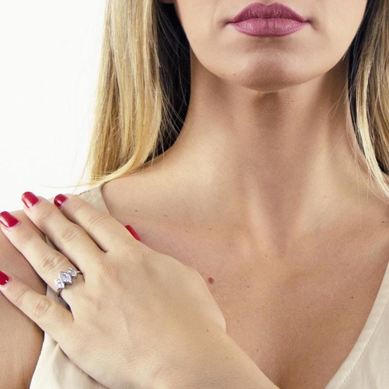 Anello Boccadamo Fili D'Argento AN456 donna-2b Gioielli