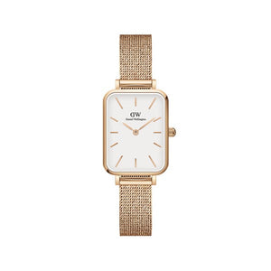 Orologio DW Quadro Pressed Melrose 20x26 mm bianco DW00100431-2b Gioielli