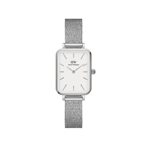 Orologio DW Quadro Pressed Sterling 20x26 mm bianco DW00100438-2b Gioielli
