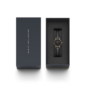 Orologio DW Petite Pressed Sheffield 24mm nero DW00100444-2b Gioielli