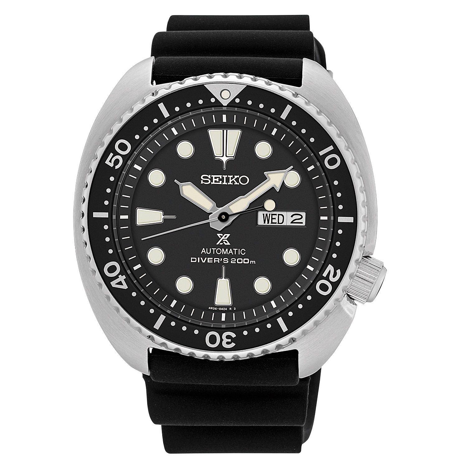 Orologio Seiko PROSPEX TURTLE diver professionale automatico nero SRP777K1-2b Gioielli