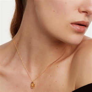 Collana PdPaola CO01-272-U Lettera M in argento 925 placcato oro 18 Kt-2b Gioielli