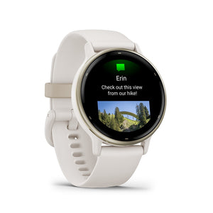 Orologio Garmin Vivoactive 5 010-02862-11 Cream Gold 42 mm-2b Gioielli