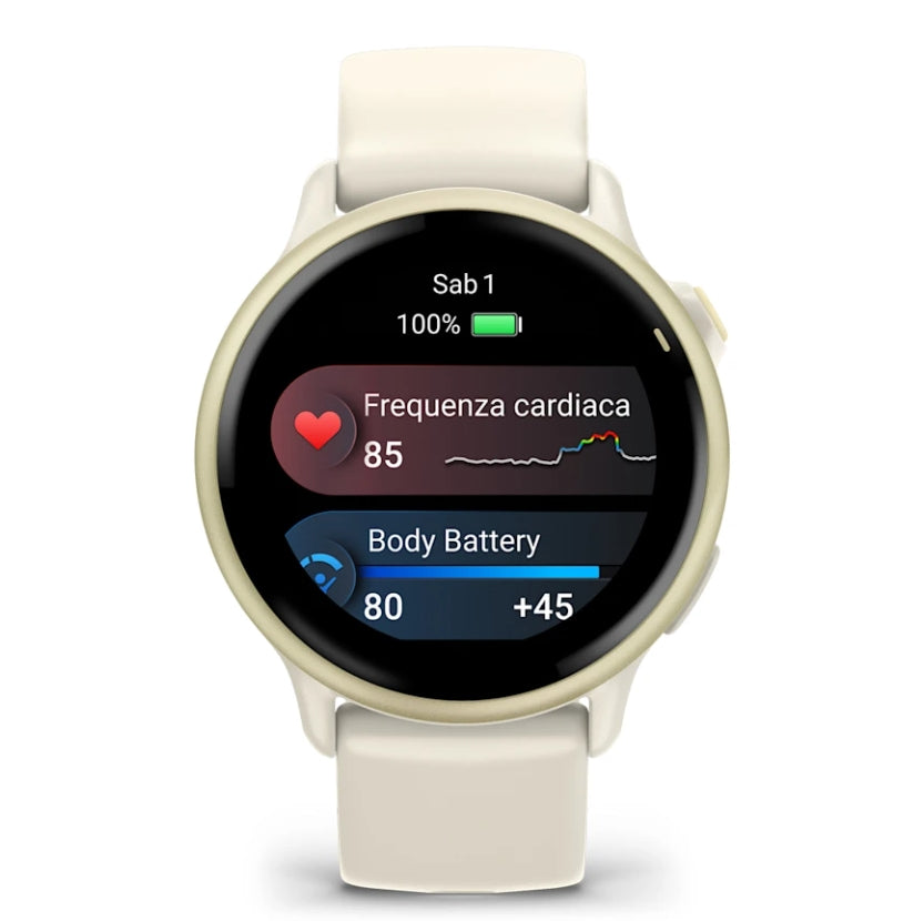Orologio Garmin Vivoactive 6 010-02985-01 Lunar Gold 42 mm-2b Gioielli
