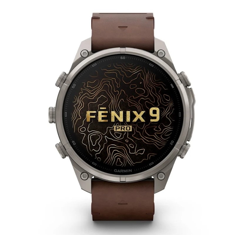 Garmin fēnix® 9 PRO 47 mm AMOLED Sapphire 010-04336-41 - Titanio e pelle+silicone-2b Gioielli