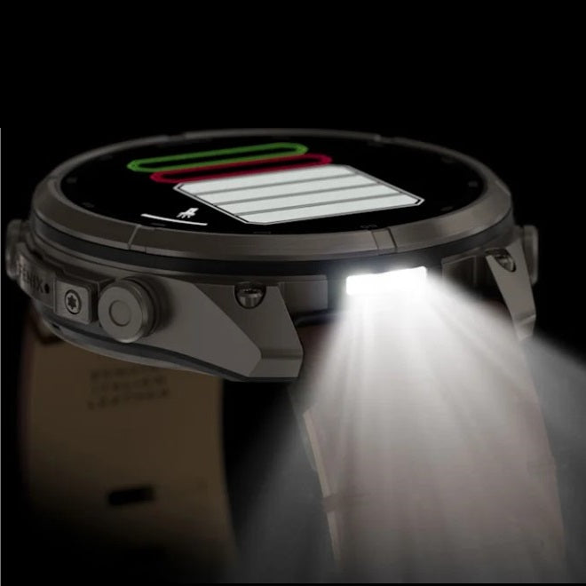 Garmin fēnix® 9 PRO 47 mm AMOLED Sapphire 010-04336-41 - Titanio e pelle+silicone-2b Gioielli