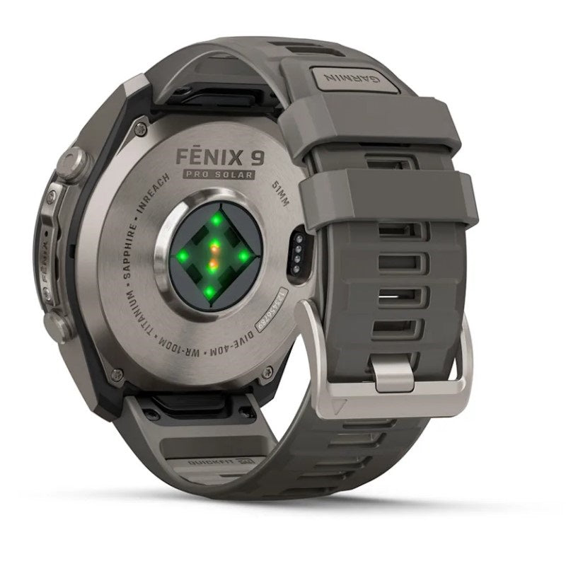 Garmin fēnix® 9 PRO SOLAR 51 mm Sapphire 010-04339-01 – Titanio + Silicone-2b Gioielli