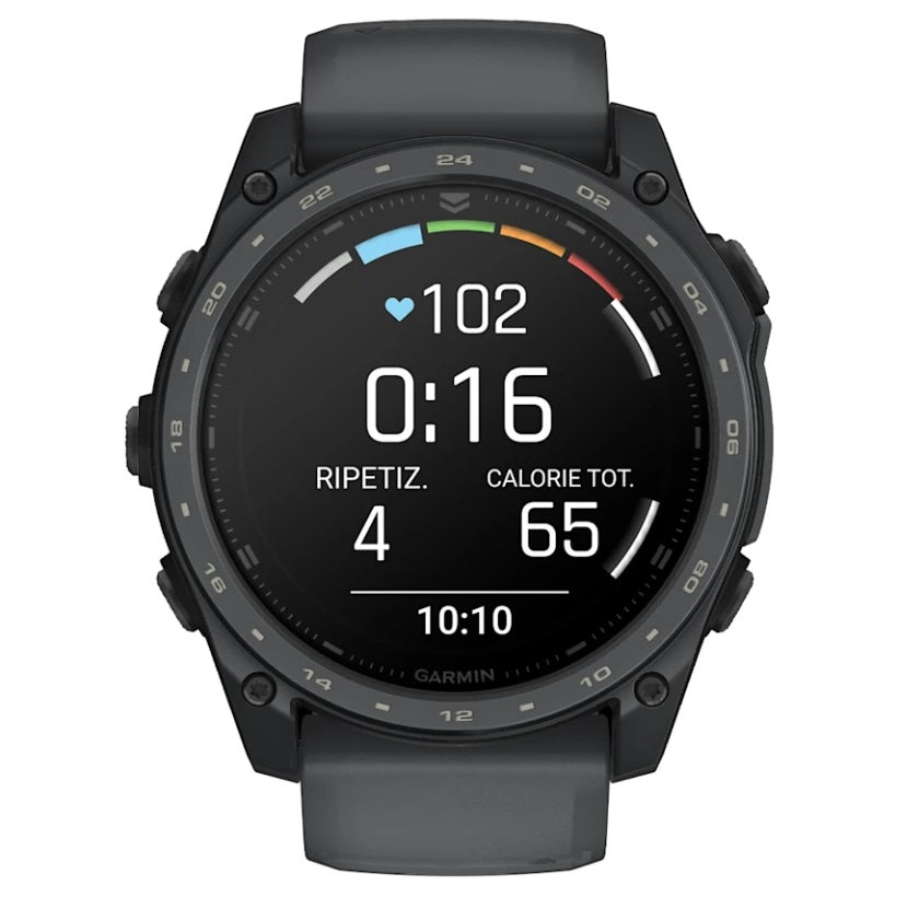 Orologio Garmin Tactix 8 AMOLED 010-04553-01 Cerakote 51 mm calcolatore balistico-2b Gioielli