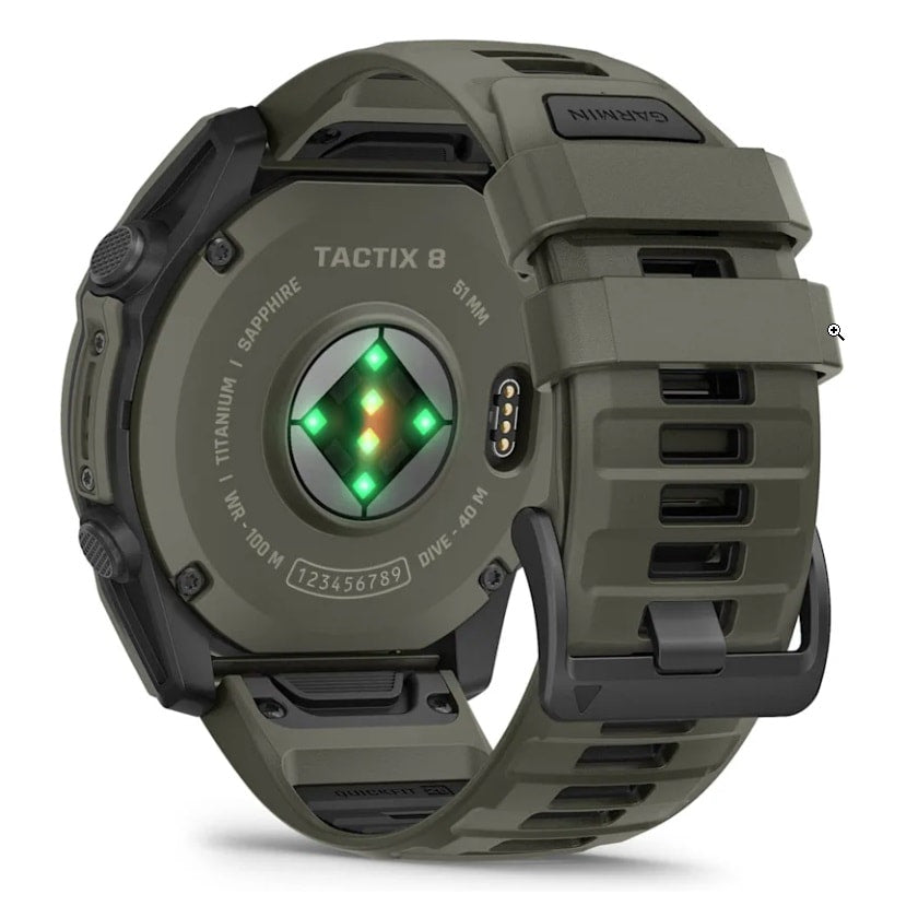 Orologio Garmin Tactix 8 010-04553-11 Cerakote 51 mm calcolatore balistico-2b Gioielli