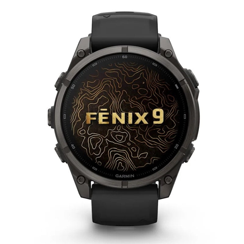 Garmin fēnix® 9 47 mm  AMOLED Sapphire 010-04762-11 - Titanio e silicone