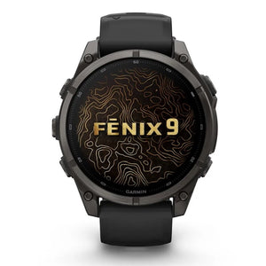 Garmin fēnix® 9 47 mm  AMOLED Sapphire 010-04762-11 - Titanio e silicone
