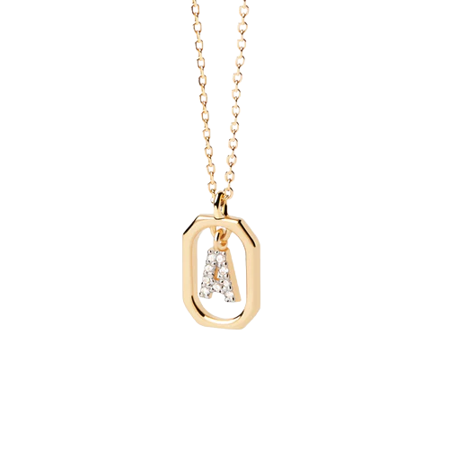 Collana PdPaola Lettera A Mini CO01-512-U argento donna-2b Gioielli