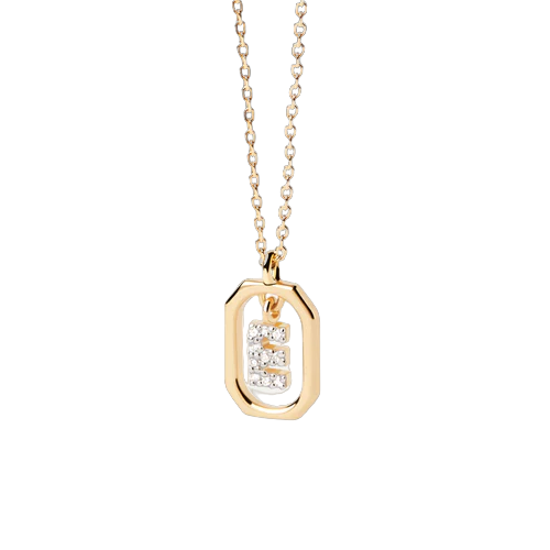 Collana PdPaola Lettera E Mini CO01-516-U argento donna-2b Gioielli
