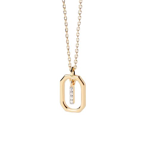 Collana PdPaola Lettera I Mini CO01-520-U argento donna-2b Gioielli