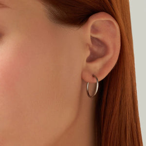 Orecchini Stroili Toujours oro bianco 375 donna 15 mm-2b Gioielli