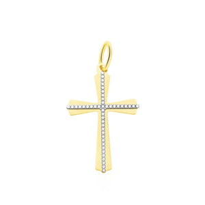 Ciondolo Stroili Holy oro bicolore 375 croce-2b Gioielli