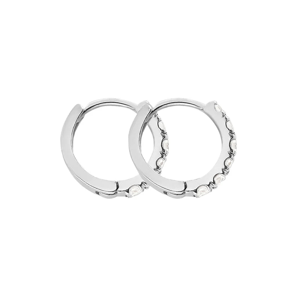 Orecchini Stroili Toujours oro bianco 375 donna 7 mm-2b Gioielli