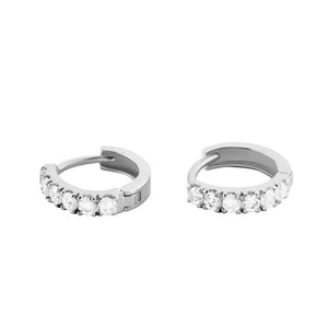Orecchini Stroili Toujours oro bianco 375 donna 7 mm-2b Gioielli