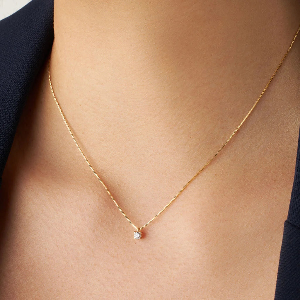 Collana Stroili Claire Oro Giallo 375 donna punto luce 3 mm-2b Gioielli