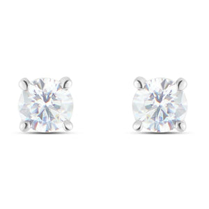 Orecchini Stroili Bon Ton oro bianco 375 donna punto luce 4 mm-2b Gioielli