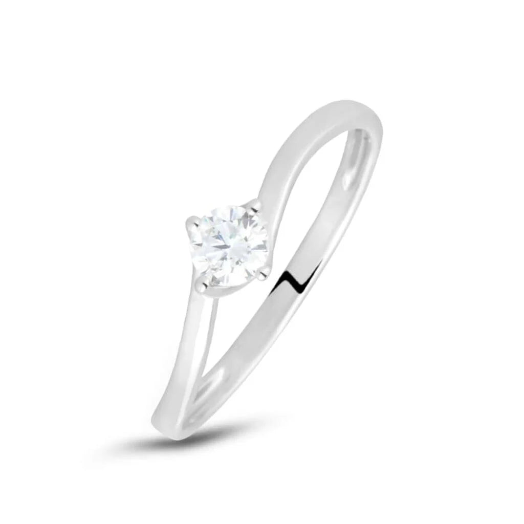 Anello Stroili Claire Oro Bianco 375 donna misura 14-2b Gioielli