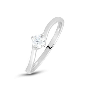 Anello Stroili Claire Oro Bianco 375 donna misura 14-2b Gioielli