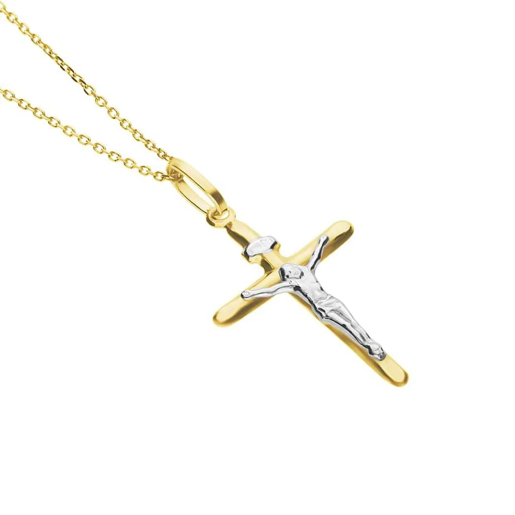 Ciondolo Stroili Holy oro bicolore 375 croce-2b Gioielli
