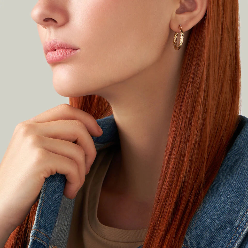 Orecchini Stroili Toujours oro giallo 375 donna 15 mm-2b Gioielli