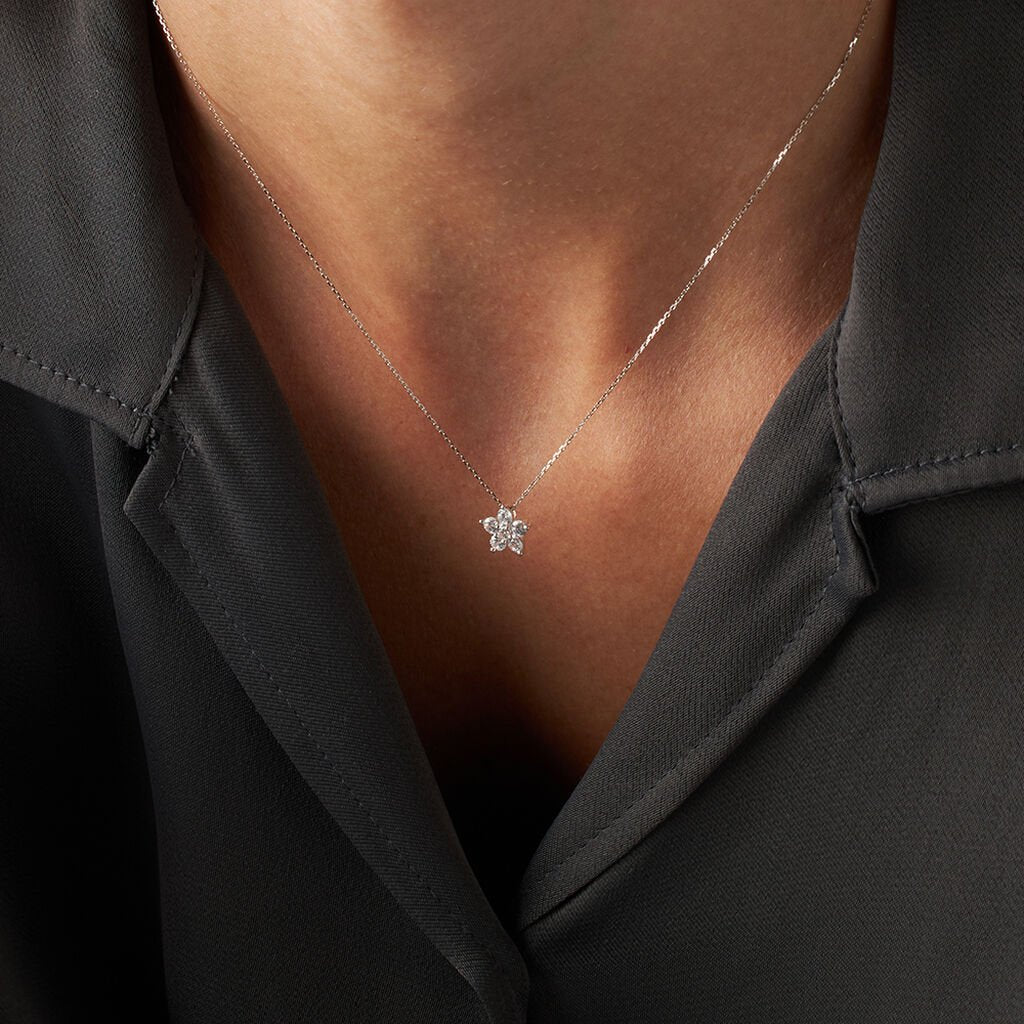 Collana Stroili Claire oro bianco 375 donna-2b Gioielli