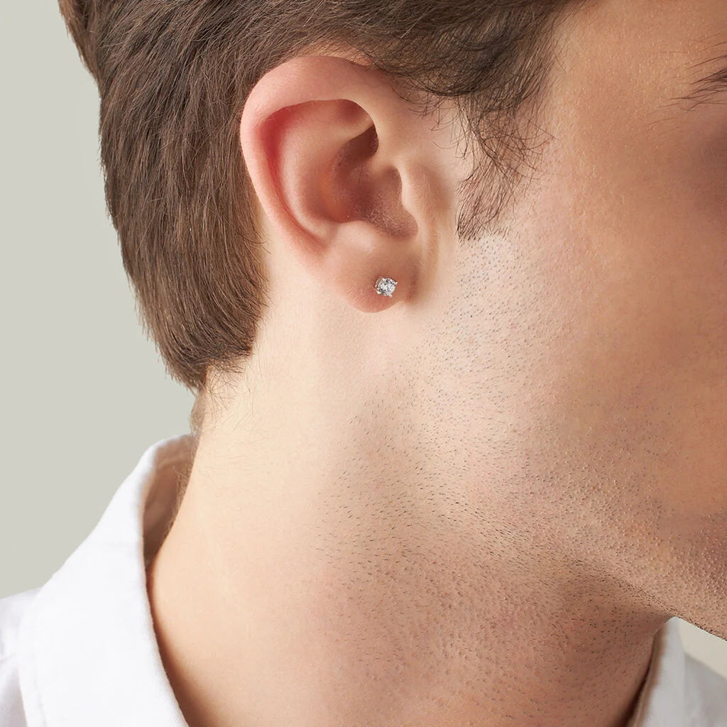 Mono orecchino Stroili L'homme Or oro bianco 375 punto luce 4 mm-2b Gioielli