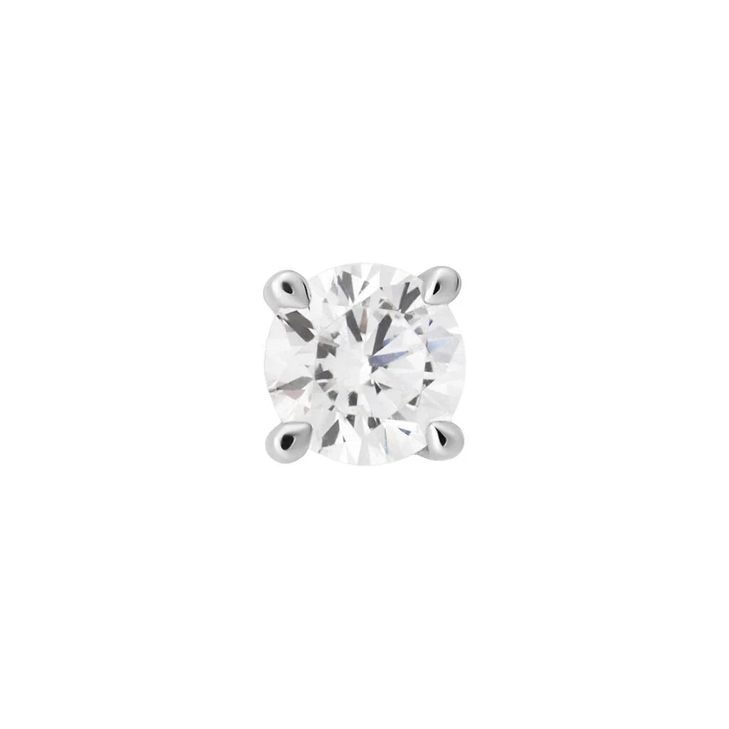 Mono orecchino Stroili L'homme Or oro bianco 375 punto luce 4 mm-2b Gioielli