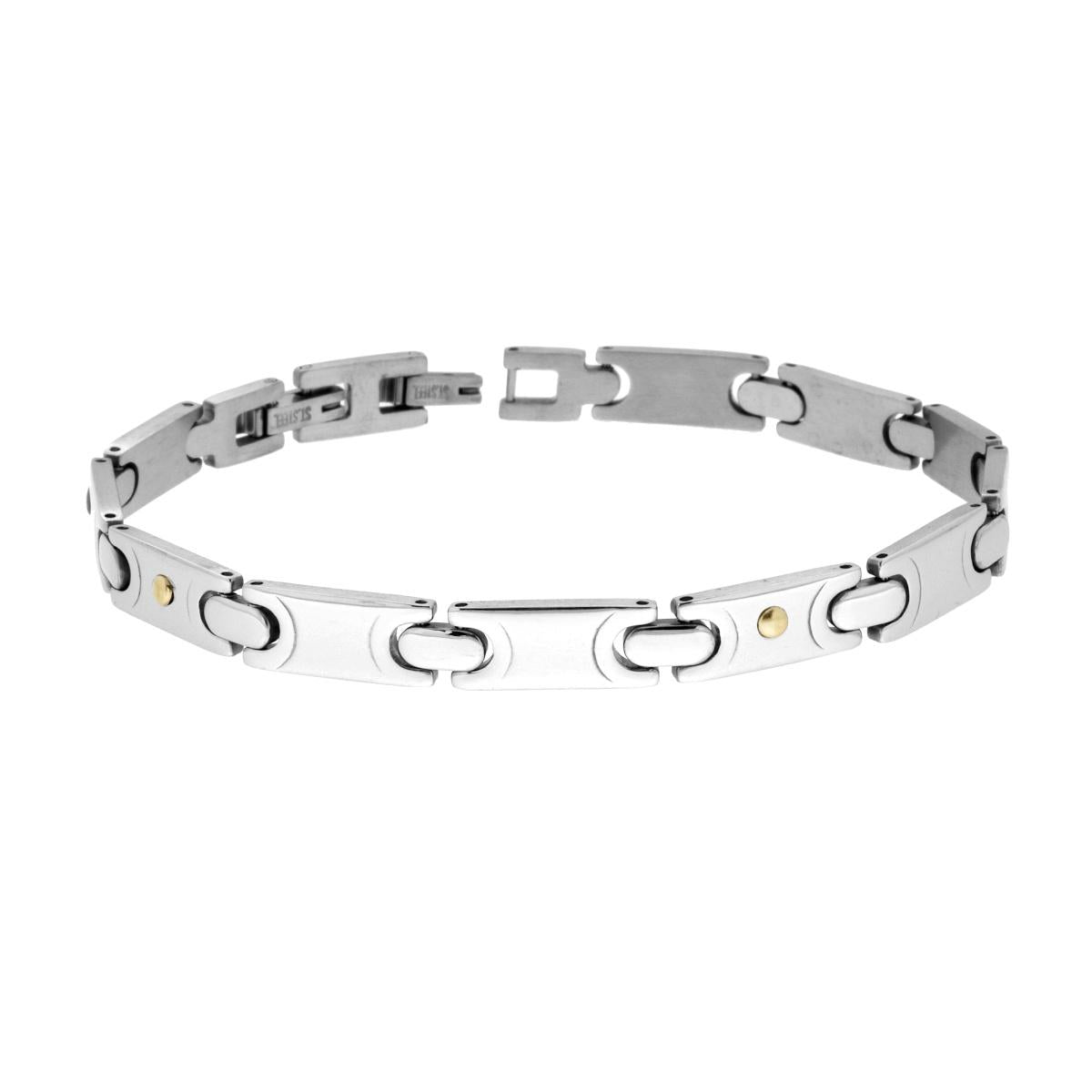 Bracciale uomo in acciaio-2b Gioielli