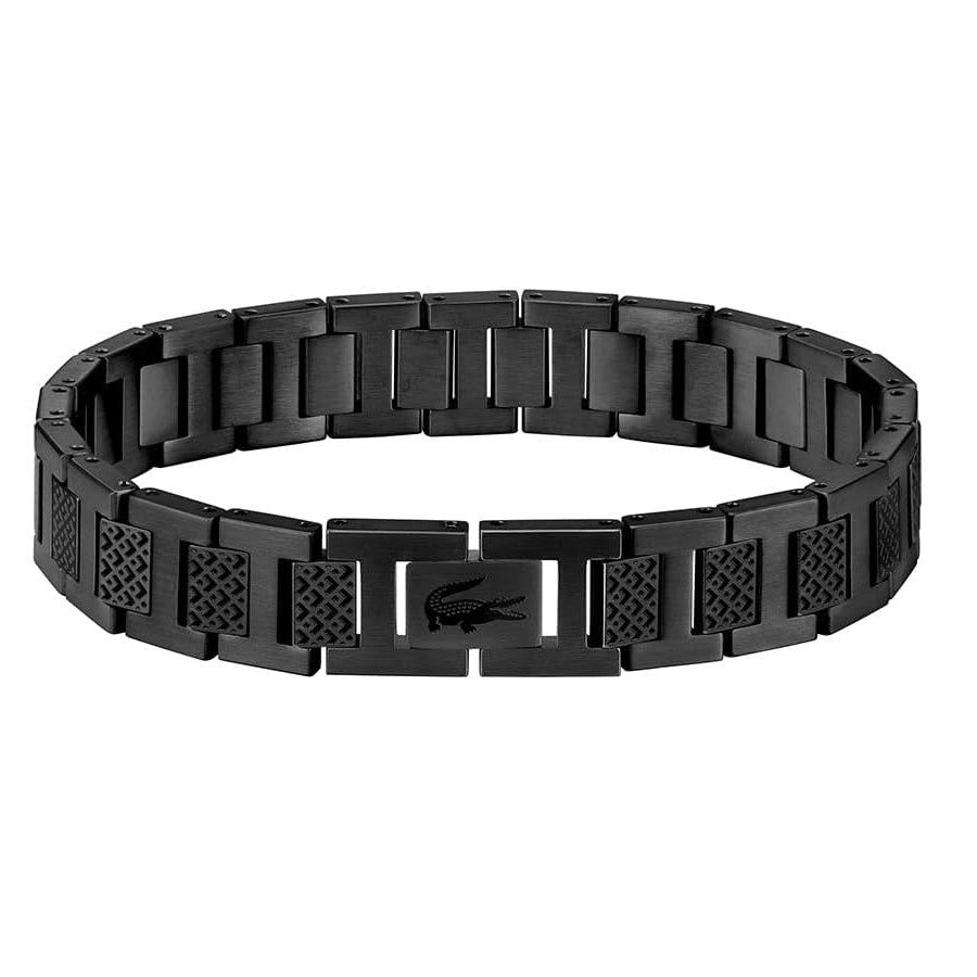 Bracciale Lacoste Metropole 2040119 uomo (nero ion plated)-2b Gioielli