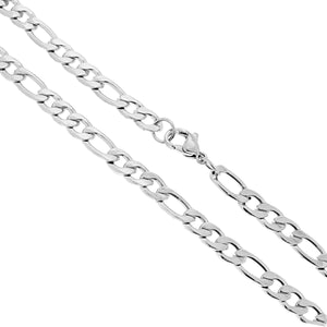 Collana in acciaio grumetta figaro 50 cm-2b Gioielli