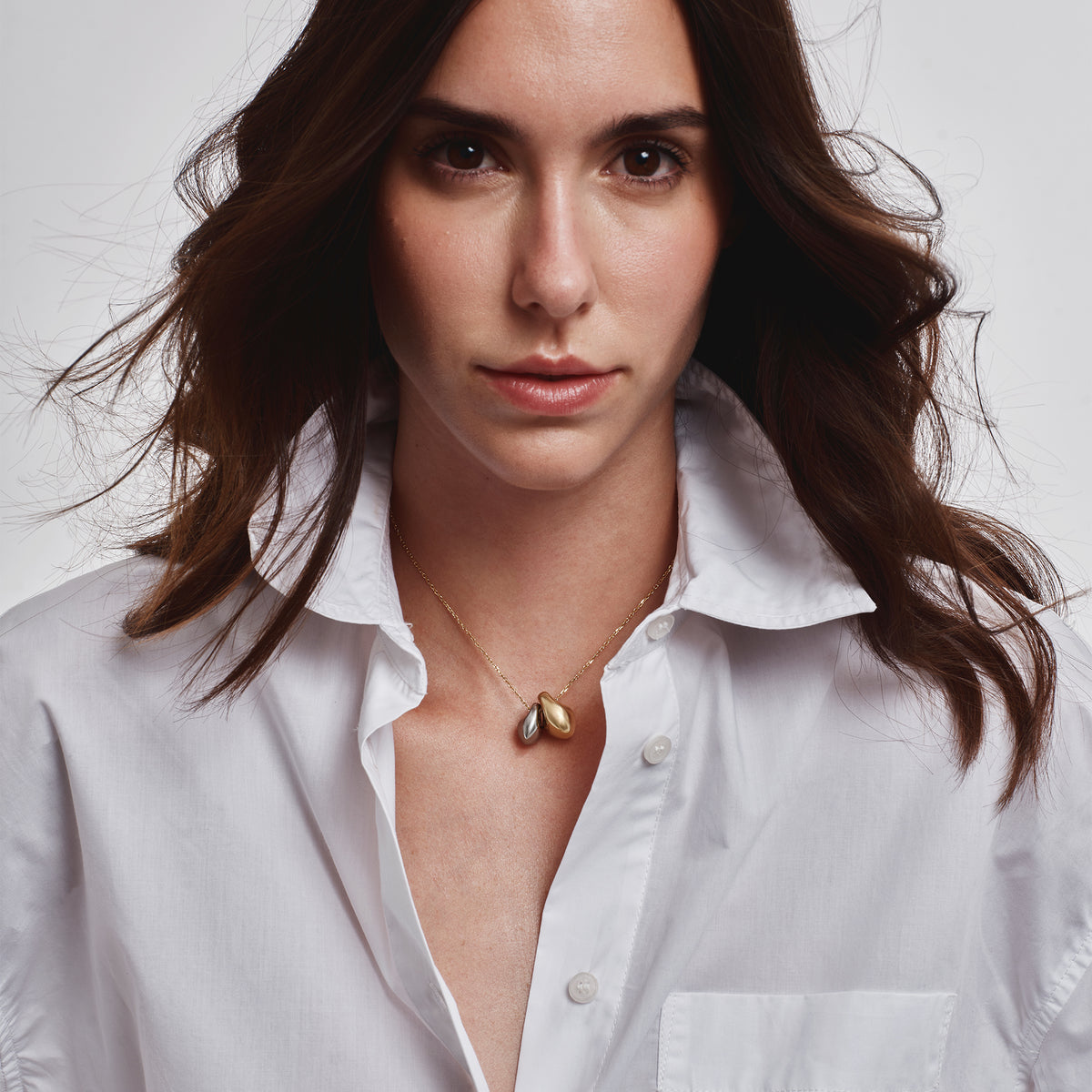 Collana Breil B Rocks TJ4191 bicolore oro e acciaio-2b Gioielli