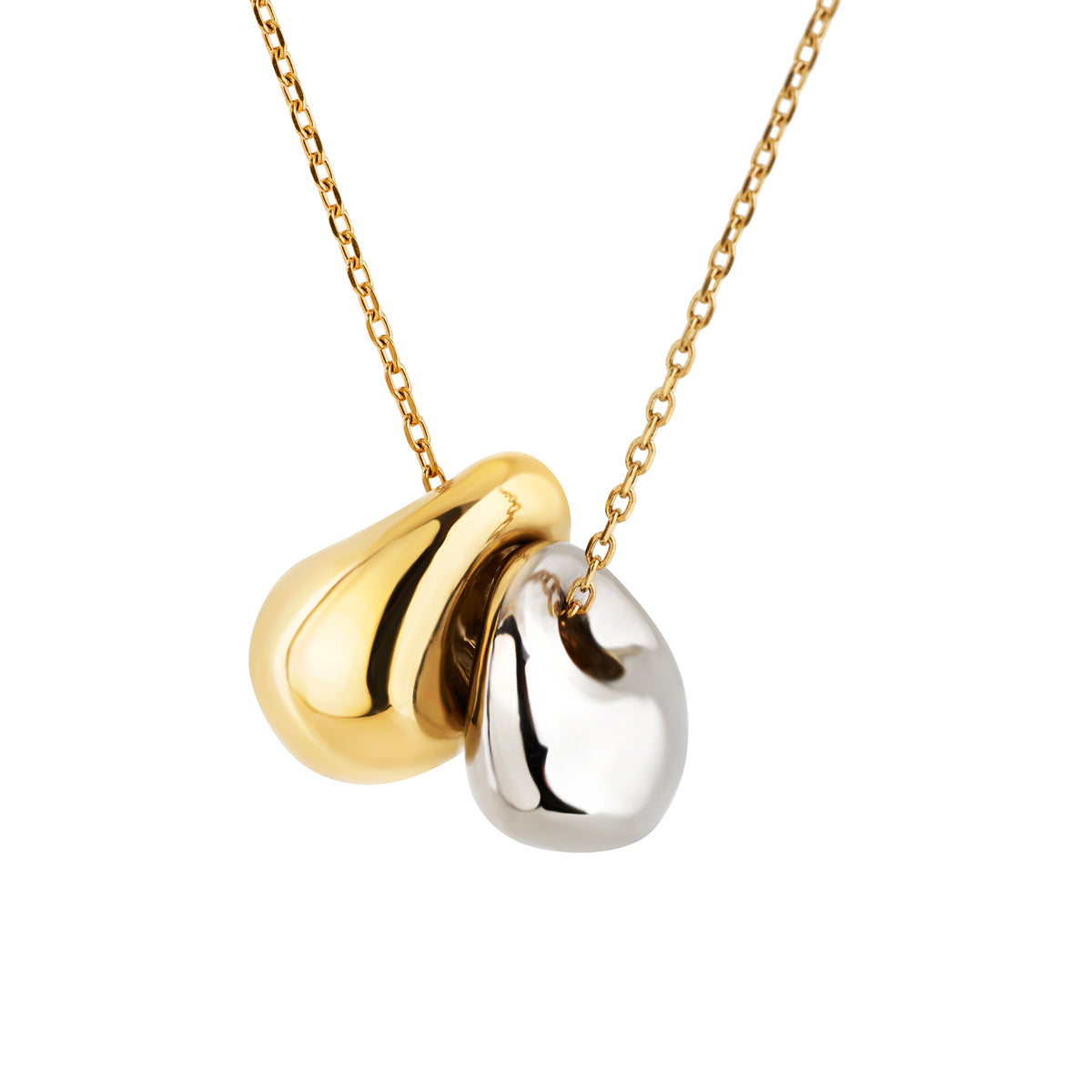 Collana Breil B Rocks TJ4191 bicolore oro e acciaio-2b Gioielli