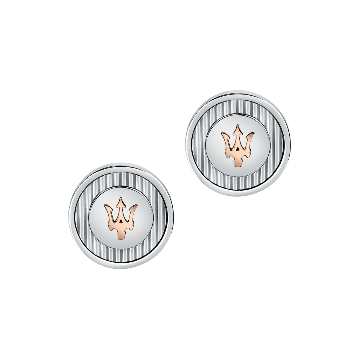 Gemelli Maserati Jewels JM121ATK14 in acciaio con Tridente-2b Gioielli