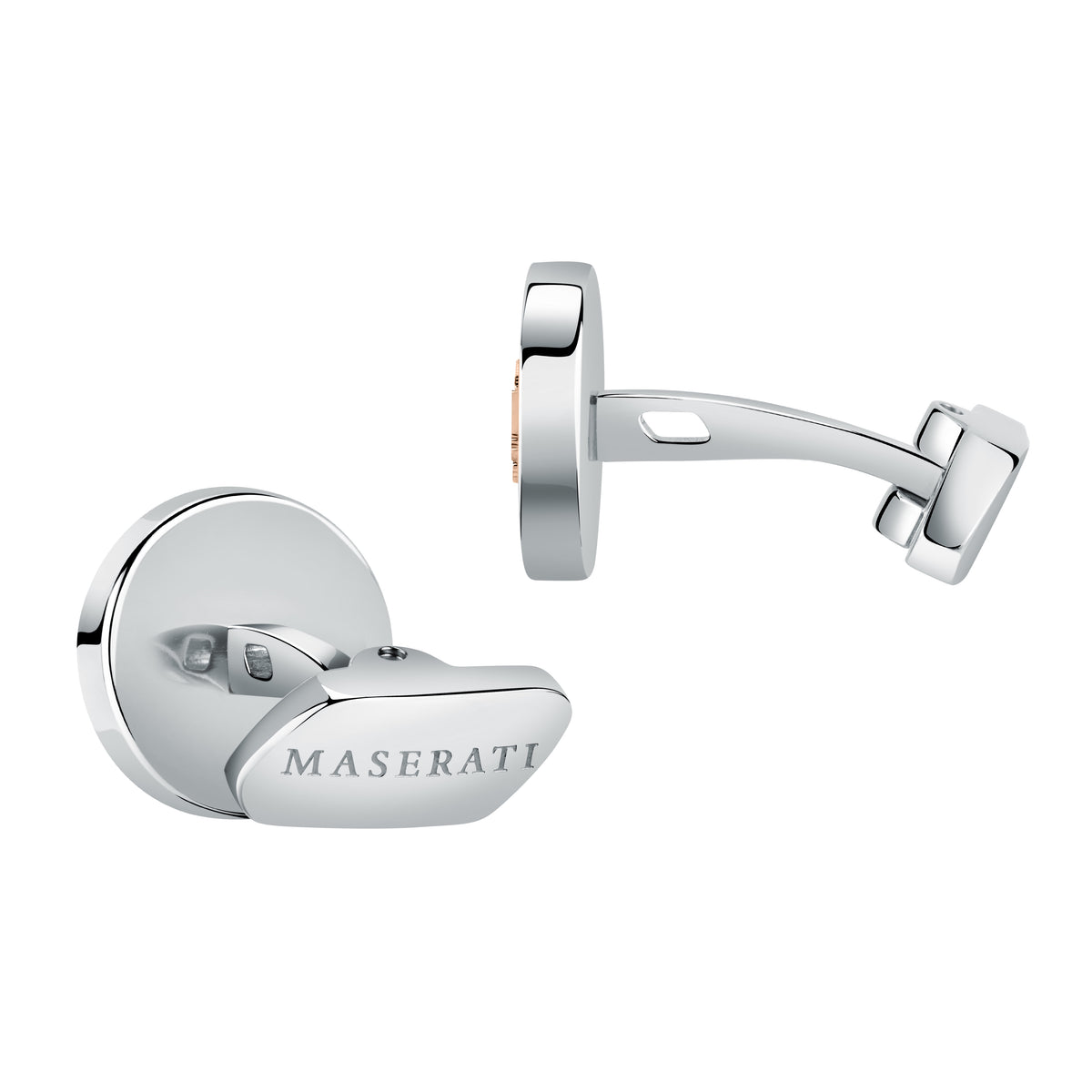 Gemelli Maserati Jewels JM121ATK14 in acciaio con Tridente-2b Gioielli