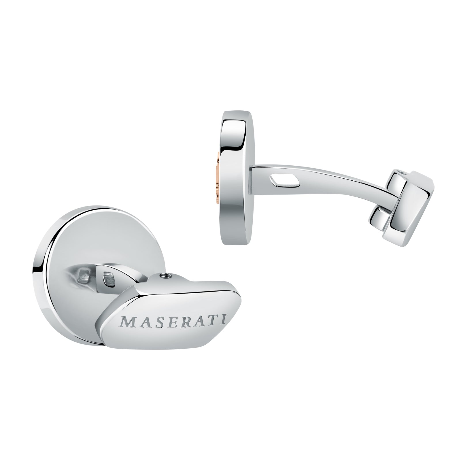 Gemelli Maserati Jewels JM121ATK14 in acciaio con Tridente-2b Gioielli