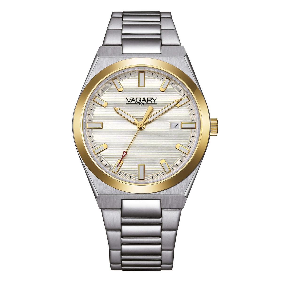 Vagary Timeless IB9-735-11 uomo acciaio bicolore 38 mm-2b Gioielli