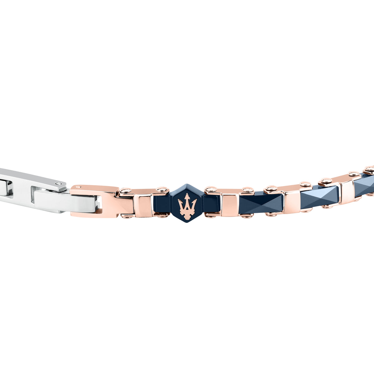 Bracciale Maserati Ceramic JM226ATZ85 uomo rosato e blu-2b Gioielli