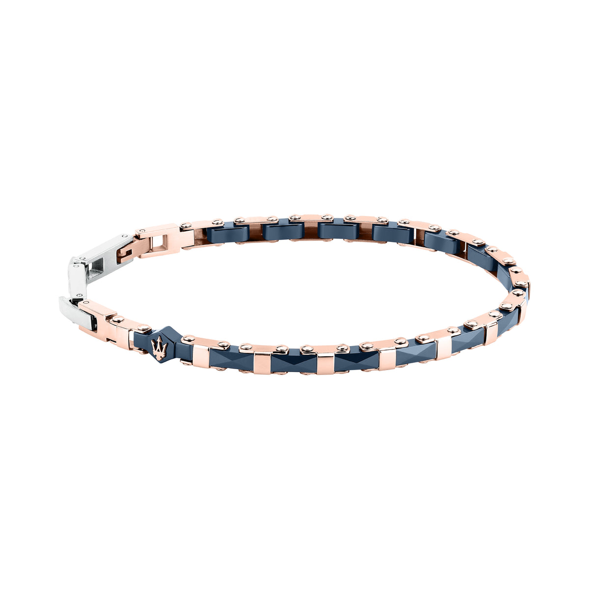 Bracciale Maserati Ceramic JM226ATZ85 uomo rosato e blu-2b Gioielli