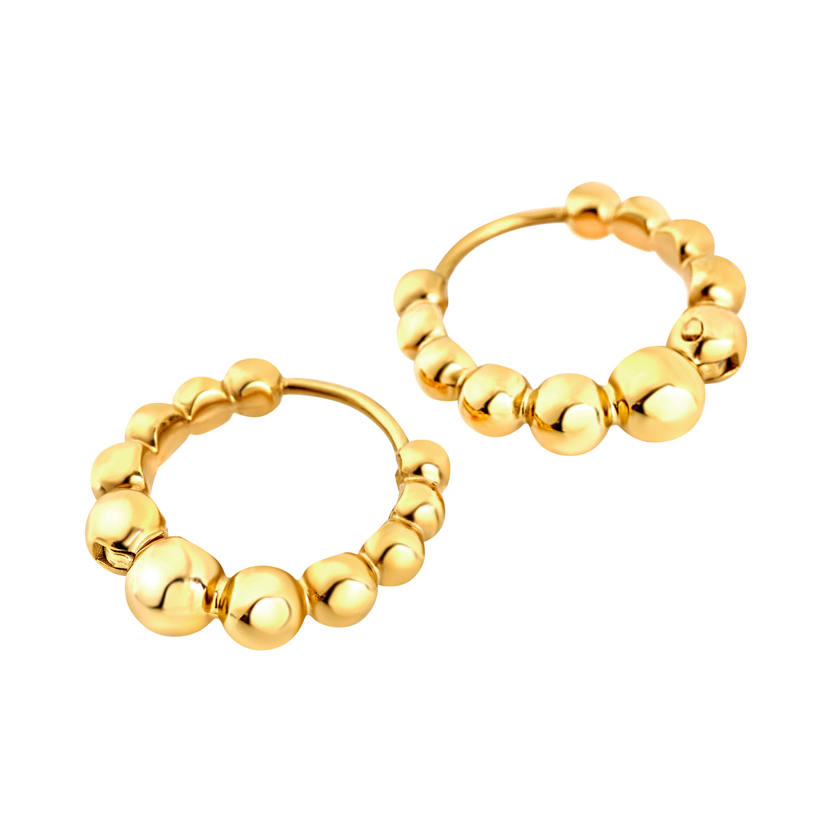 Orecchini Breil B Rocks TJ4195 dorati a cerchio-2b Gioielli